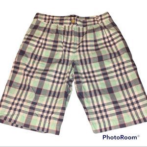 Pendleton Plaid Green Casual Shorts Size 6